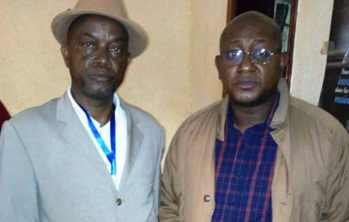 Aboubacar Soumah Secrétaire Général du SLECG et Salif Béavogui