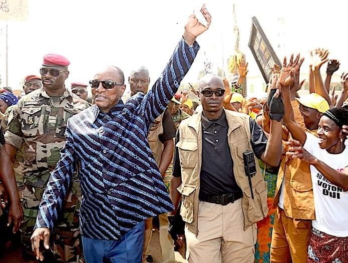 Alpha Condé, Président de la République de Guinée à Faranah