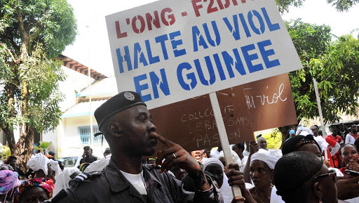 Feature image Manifestation contre le viol en Guinée, image d'archive