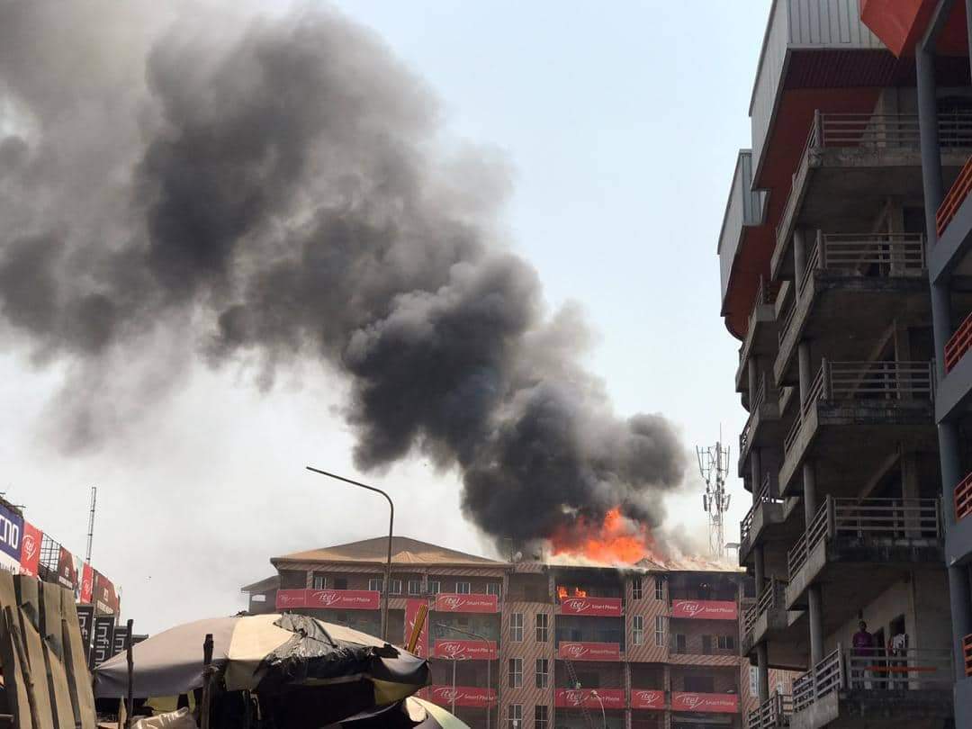 Incendie au marché Madina