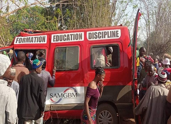 Le bus du Club sportif Etoile de Guinée