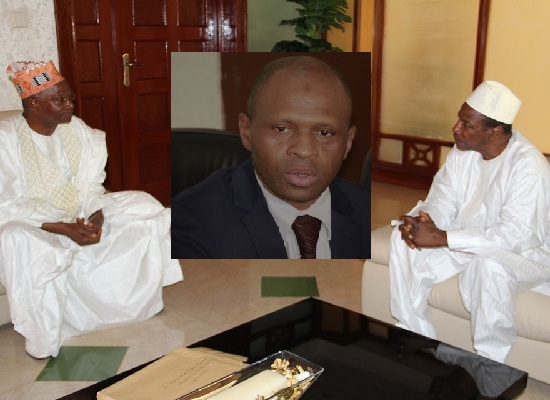 Alpha Condé, Président de la République de Guinée et Elhadj Ousmane "Sans Loi" lors d'une rencontre axée sur la réconciliation en Guinée