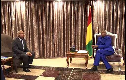 Alpha Condé, Président de la République de Guinée et Jean Kassi Brou président de la commission de la CEDEAO