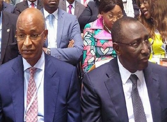 Cellou Dalein Diallo, leader de l'UFDG et Sidya Touré de l'UFR