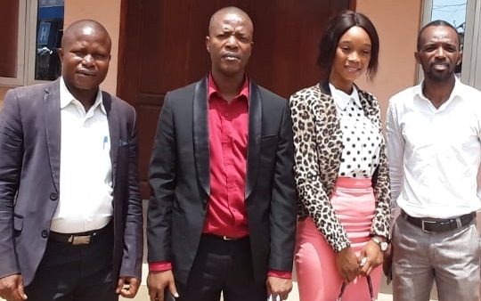 Des jeunes de l'Eglise protestante évangéique de Guinée