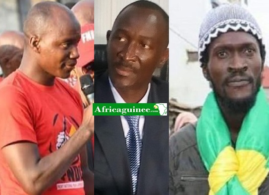 Ibrahim Diallo, Fabou Camara et Sékou Koundouno, photo montage Africaguinee.com