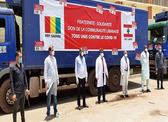 La communauté libanaise se mobilise contre le coronavirus en Guinée