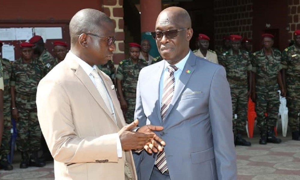 Aladji Cellou Camara, Directeur de la DIRPA et le Ministre d'Etat, ministre de la Défense, Dr Mohamed Diané
