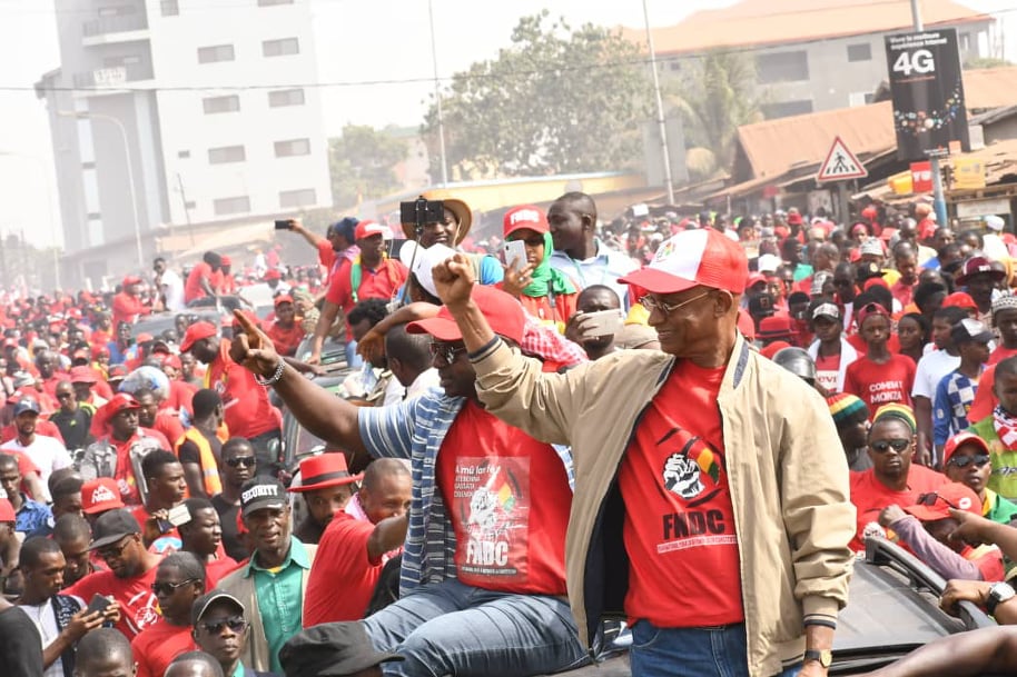 Cellou Dalein Diallo, leader de l'UFDG lors de la marche du FNDC le 14 novembre dernier