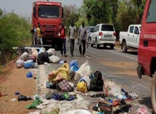 Accident de circulation à Narena