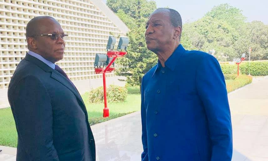 Alpha Condé et son Premier Ministre  Kassoy Fofana