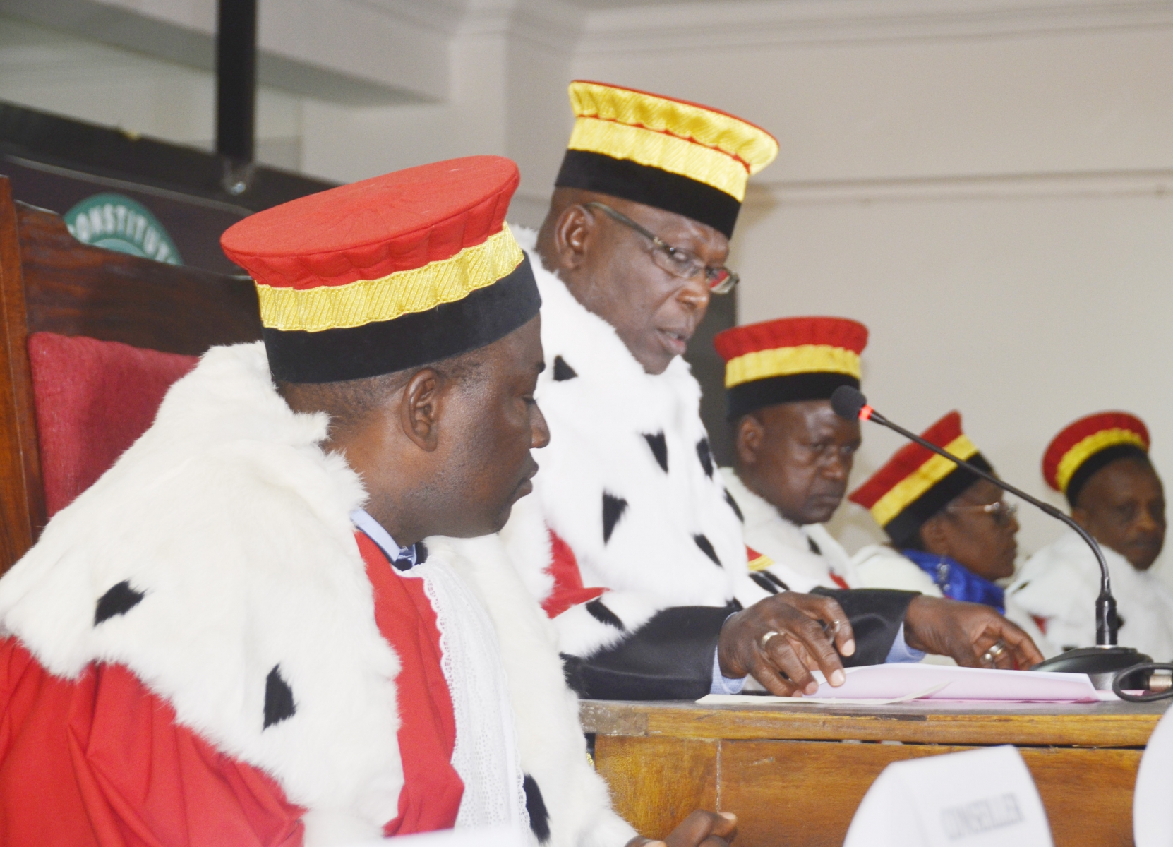 Des magistrats de la Cour Constitutionnelle