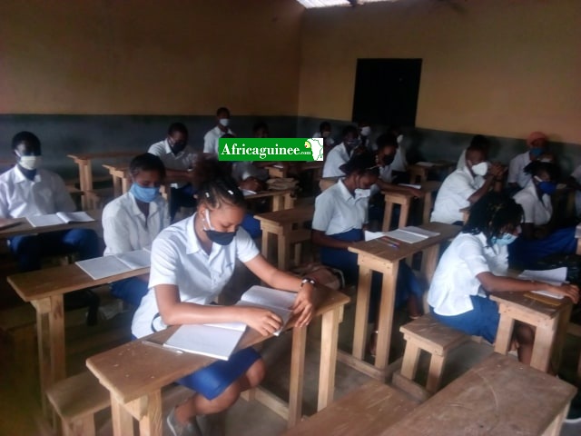 Reprise des cours dans certaines écoles à Kindia