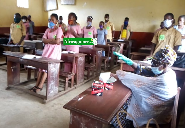 Reprise des cours dans certaines écoles à Conakry