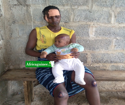 Oumou Diallo et son bébé