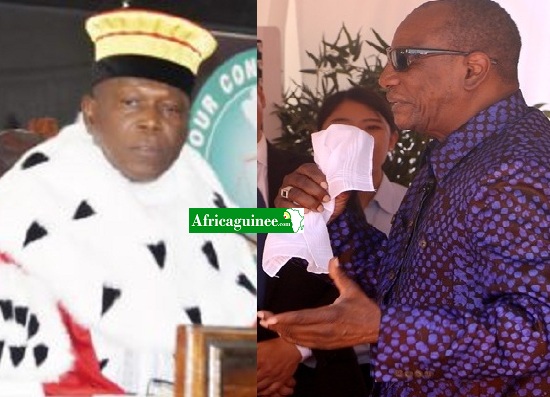 Feature image Mohamed Lamine Bangoura et Alpha Condé, photo montage Africaguinee.com