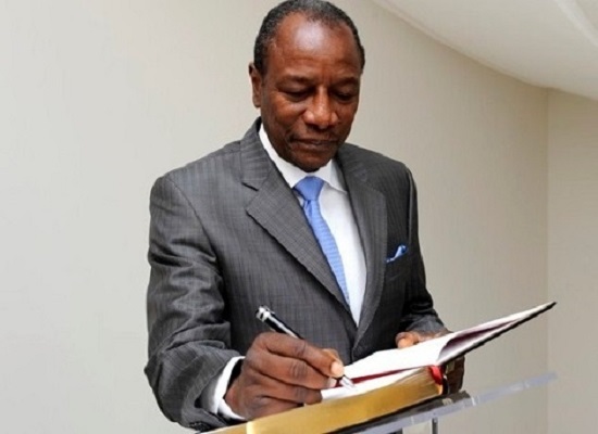 Alpha Condé, président de la République de Guinée