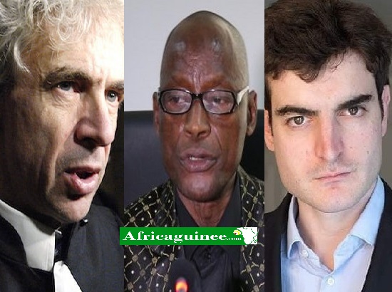 Feature image De gauche à droite maitre William Bourdon,Sidy Souleymane Ndiaye et Me Vincent Brengarth, photomontage Africaguinee.com