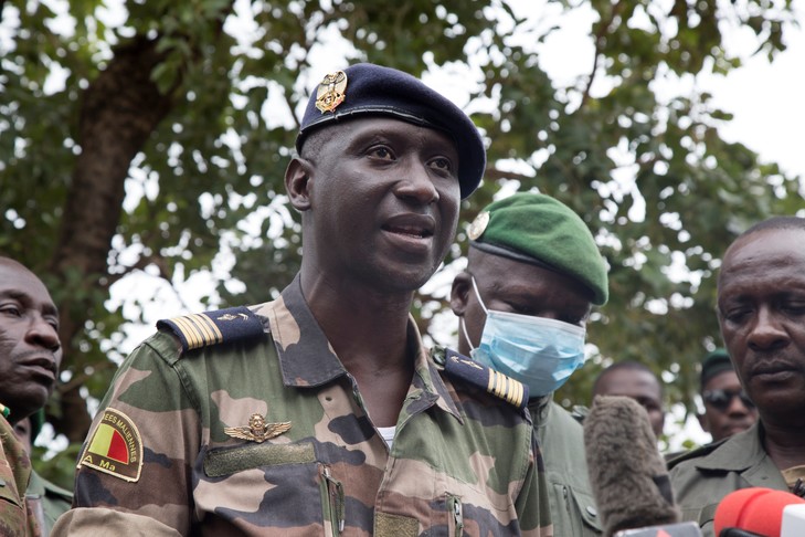 Feature image Colonel major Wagué, porte-parole des putschistes au Mali-Africaguinee.com