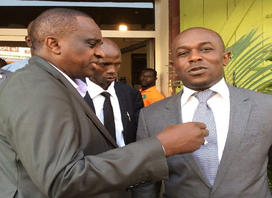 Feature image Antonio Saouaré président de la Féguifoot et Amadou Diaby