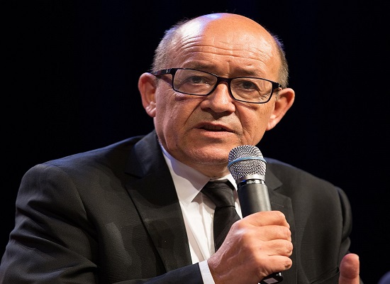 Jean Yves Le Drian, ministre de l'Europe et des affaires étrangères