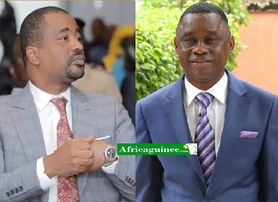 Les Ministres Tibou Kamara et Sanoussi Bantama Sow