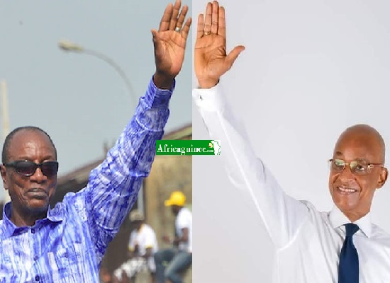 Alpha Condé, le président sortant et son principal challenger Cellou Dalein Diallo