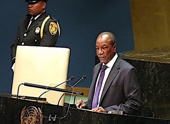 Feature image Alpha Condé à la tribune de l'ONU