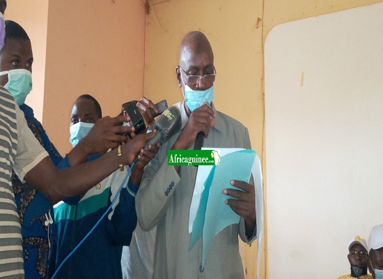 Le directeur régional de la santé de N'Zérékoré, Dr Adama Kaba.