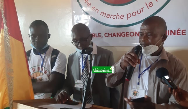 Des responsables du mouvement politique LAGUIRE