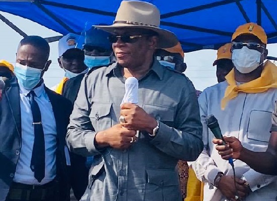 Feature image Le premier ministre guinéen, Ibrahima Kassory Fofana en campagne dans la région de Boké