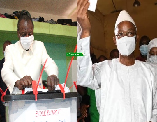 Feature image Alpha Condé et Cellou Dalein Diallo, candidats à l'élection présidentielle du 18 octobre