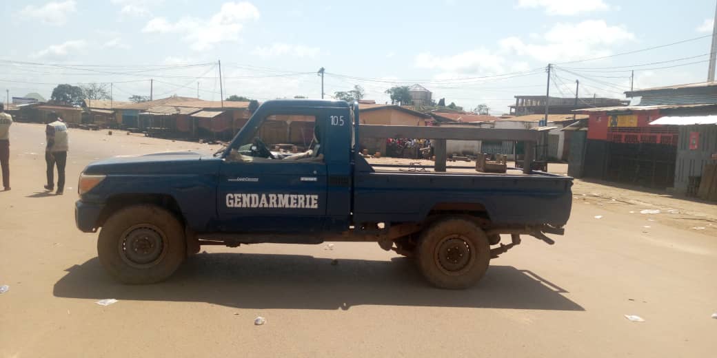 Feature image Un pickup de gendarmerie à Nzérékoré
