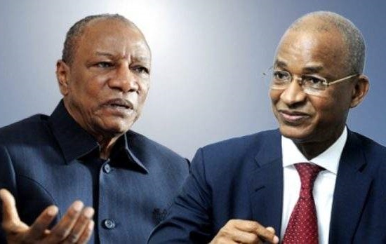 Alpha Condé et Cellou Dalein Diallo, candidats à l'élection présidentielle du 18 octobre