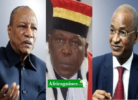 Feature image Alpha Cond, Mohamed Lamine Bangoura, Cellou Dalein Diallo, photomontage AAfricaguinee.com