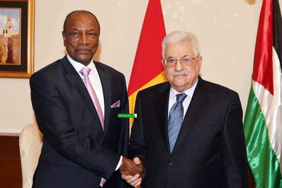 Alpha Condé et Mahmoud Abbas