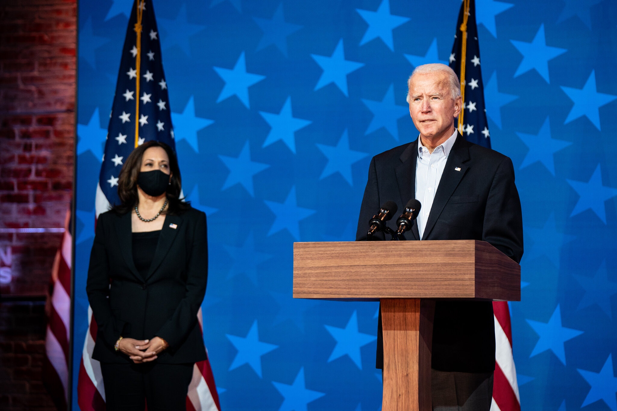 Feature image Joe Biden et sa colistière Kamrala Harris