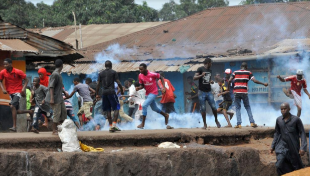 Des manifestants dans les rues de Conakry
