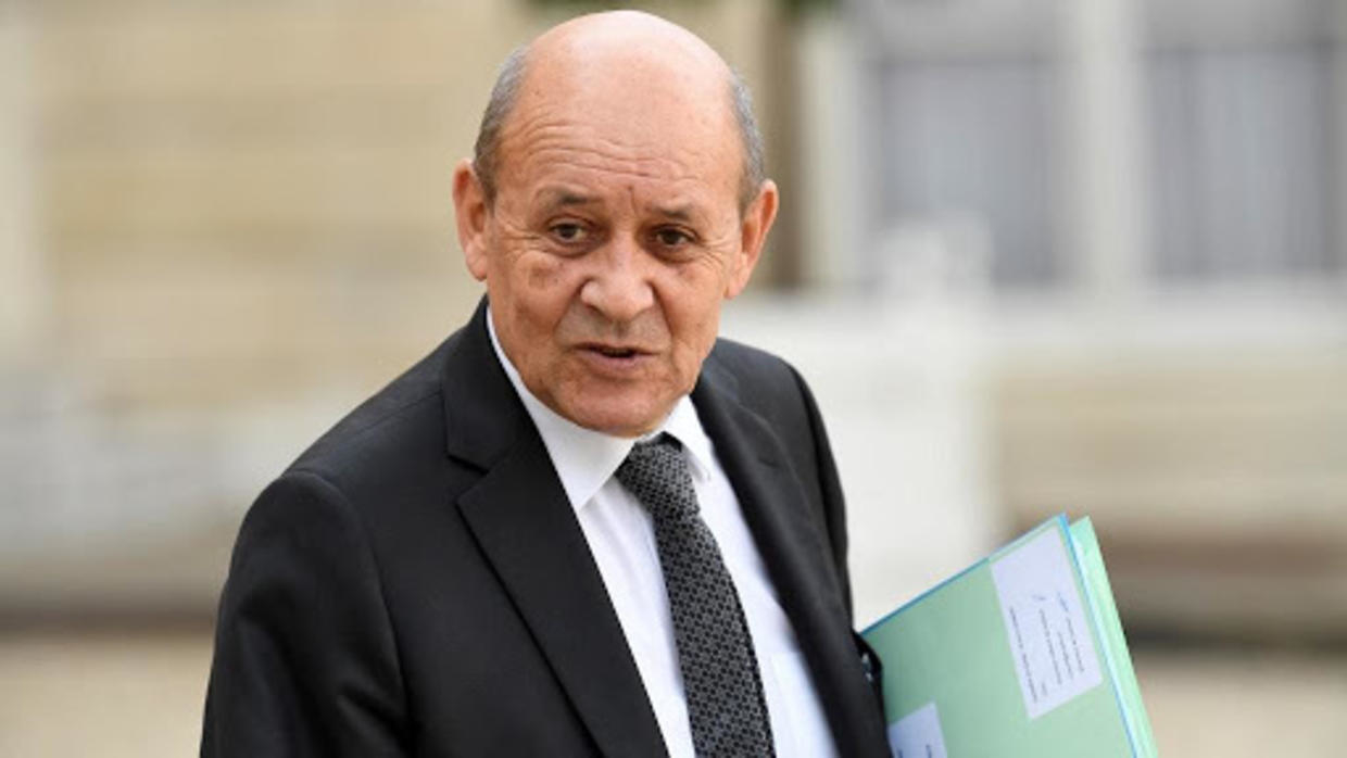 Jean Yves Le Drian, ministre français de l'Europe et des affaires étrangères