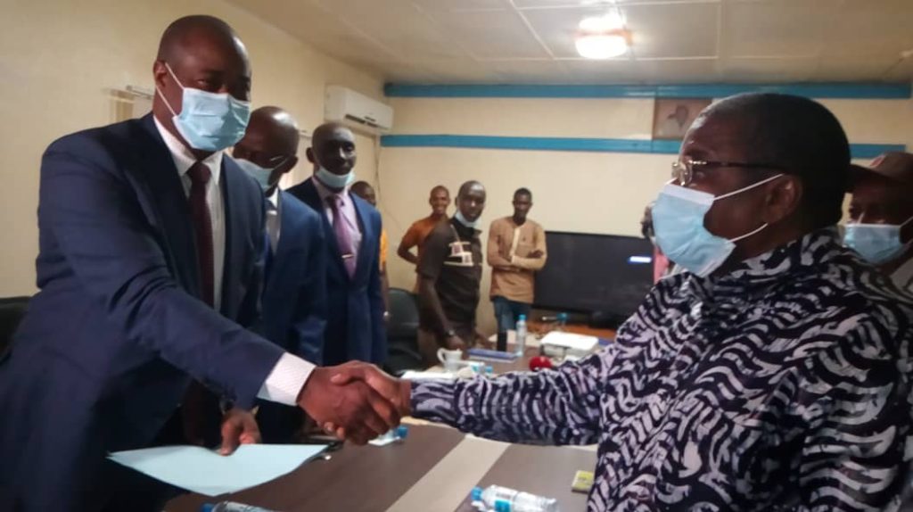 Le Directeur Général de l’ARPT Yacouba CISSE et Directeur national de la Marine Marchande, Cellou Garaya Diallo