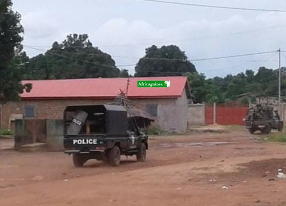 Des services de sécurité en patrouille dans la commune urbaine de Kankan