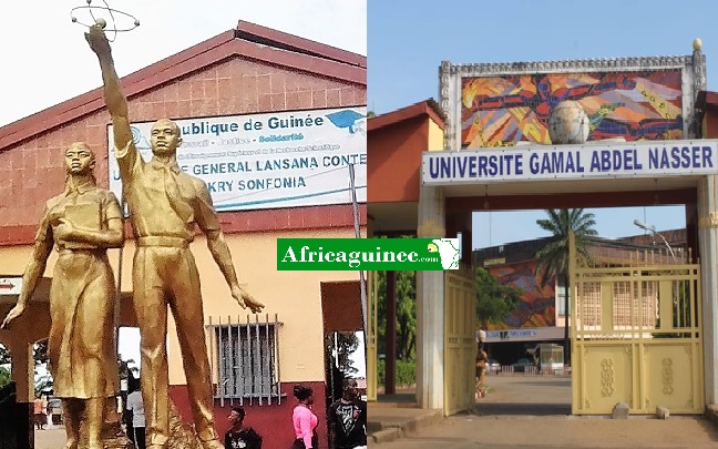 Entrées Université de Sonfonia et Gamal Abdel Nasser de Conakry