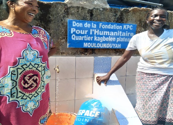 La fondation KPC pour l'humanitaire offre trois forages aux habitants de Kagbelen Plateau