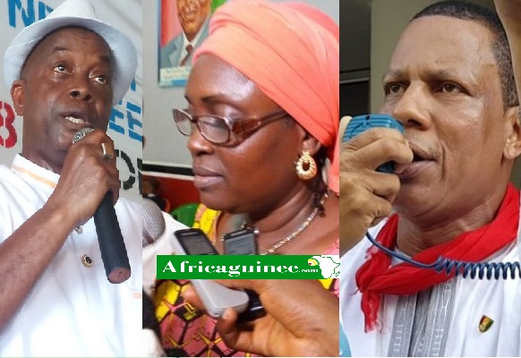 Aboubacar  Soumah, Kadiatou Bah et Abdoulaye Sow