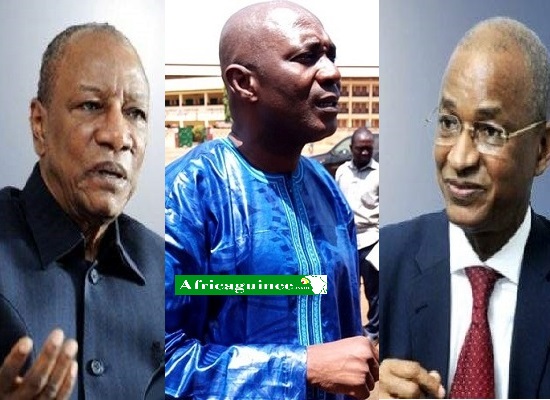 Feature image Alpha Condé (PRG), Abdurahmane Sanoh (FNDC), Cellou Dalein Diallo, leader de l'UFDG