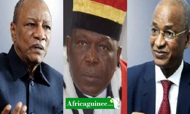 Alpha Condé, Mohamed Lamine Bangoura, Cellou Dalein Diallo, Photomontage Africaguinee.com