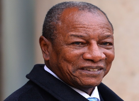 Alpha Condé, président de la République de Guinée
