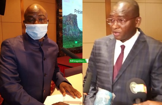 Feature image Ismael Dioubaté, ministre du Budget et Aboubacar Makhissa Camara, DG impôts