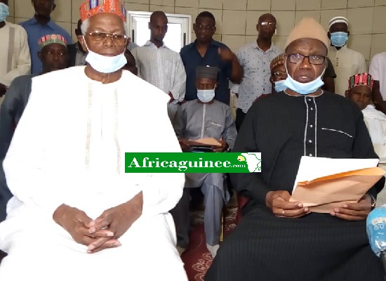 Feature image Elhadj Ousmane Fatako Baldé et le porte-parole de la coordination Elhadj Saidou Diallo
