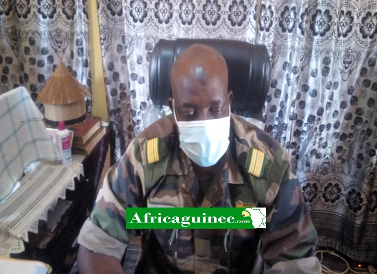 Feature image Le colonel Malik Diakité, commandant du bataillon autonome de Faranah